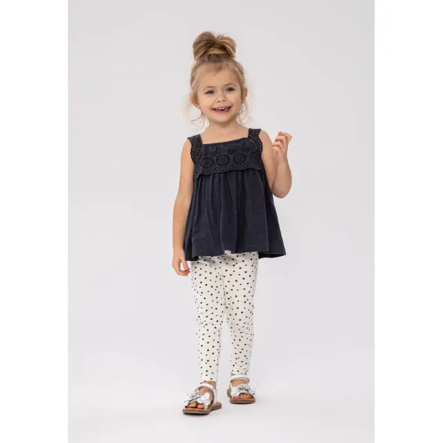 Minoti 38126 sæt top leggings animalprint 2-delt grå