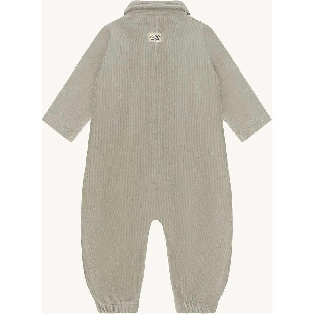 Hust & Claire Mars velourdragt Forest Fog bomuld