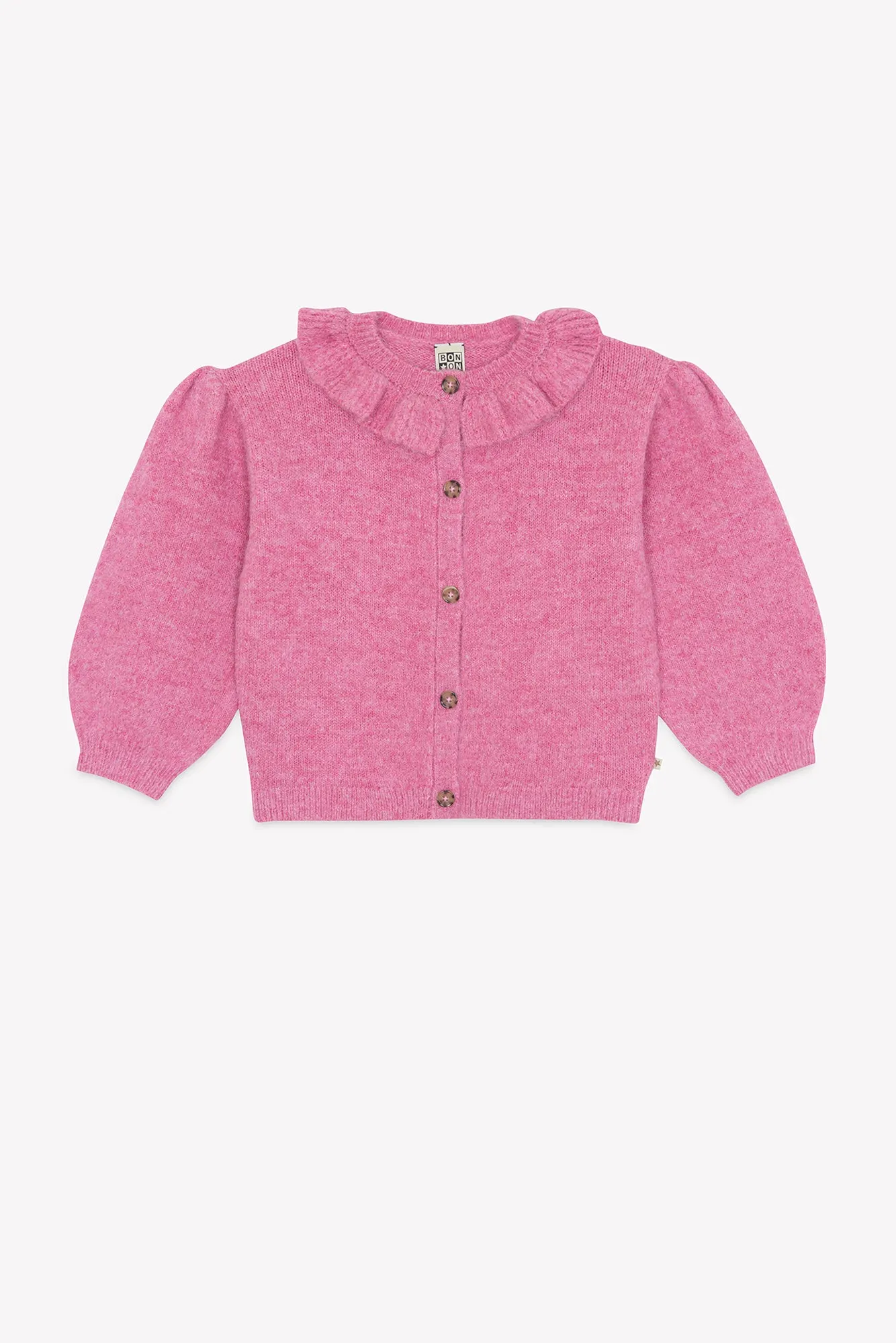 Bonton Paloma cardigan Rose Volant rosa flæse