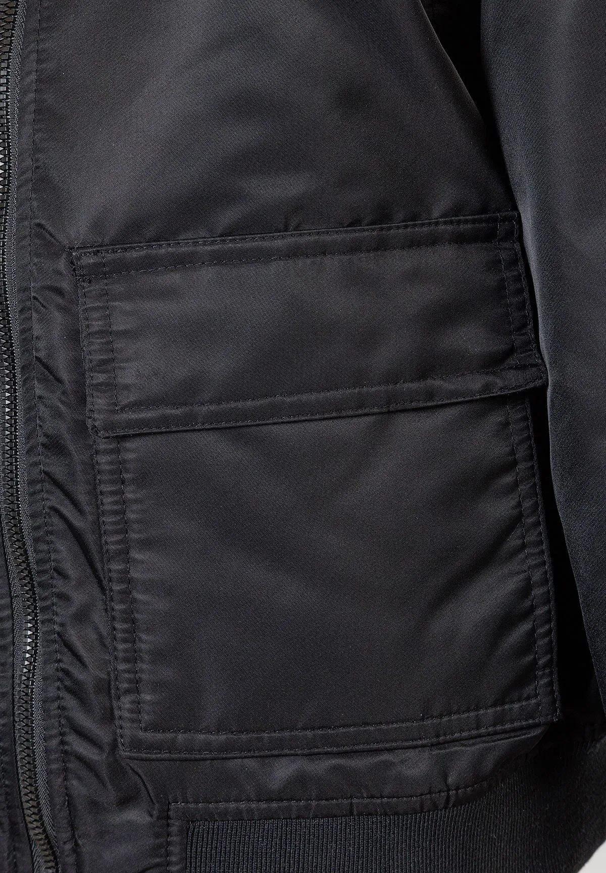 Minoti bomberjakke drenge sort let foret nylon