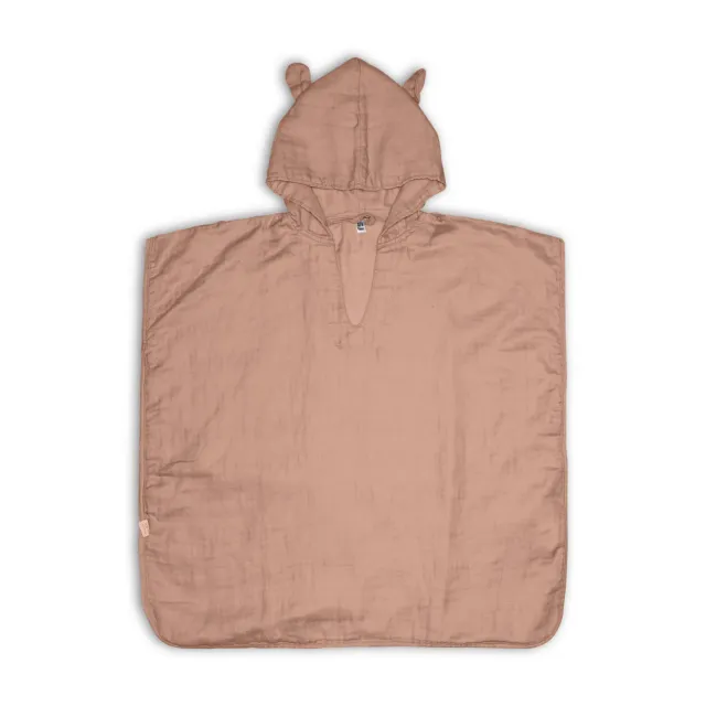 nuuroo Flor poncho Rose dust musselin økologisk bomuld