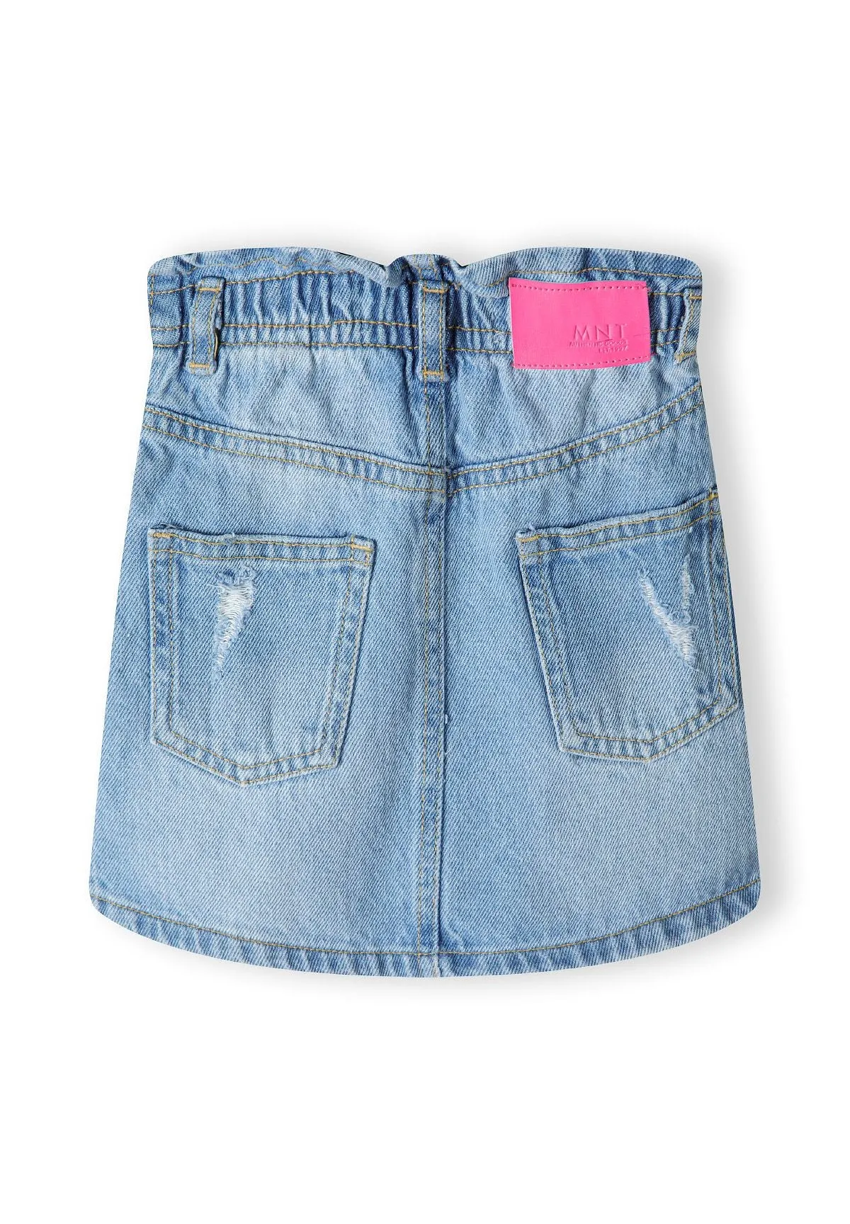 Minoti 40383 jeansskørt til piger lyseblå denim