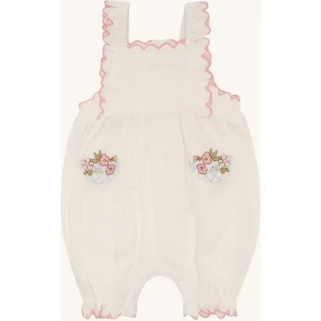 Hust & Claire Magie Dobby romper Whisper bomuld