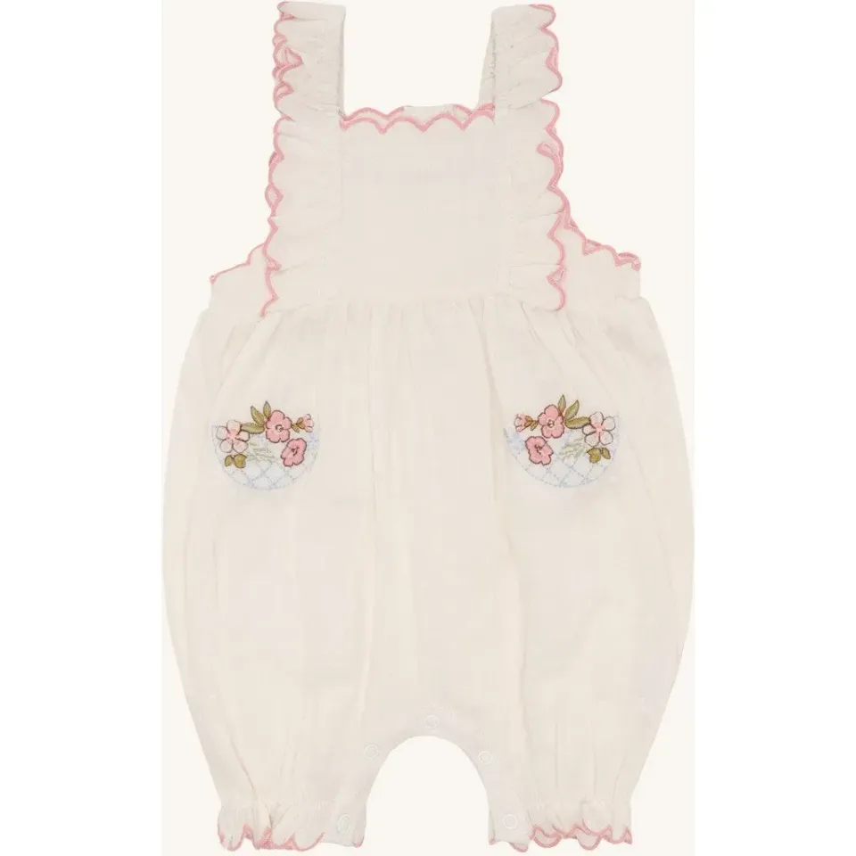 Hust & Claire Magie Dobby romper Whisper bomuld