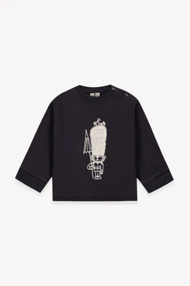 Bonton Smily Poodle sweatshirt bomuld baby 2A