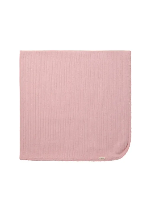 MarMar Copenhagen Alida tæppe Soft Berry pointelle
