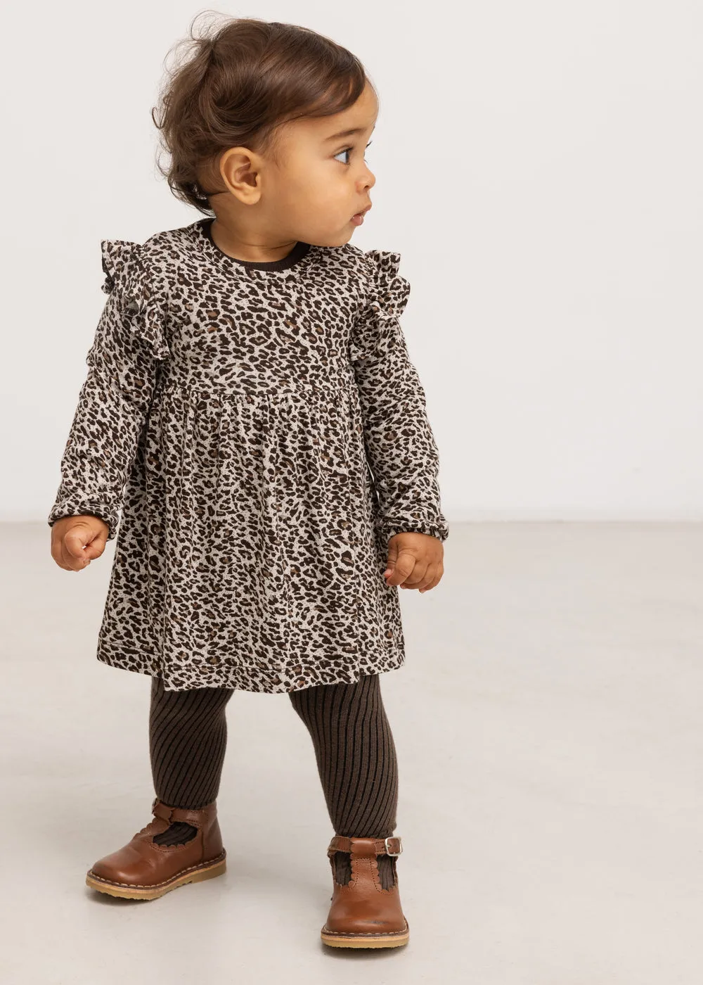 MarMar Leo Ramona Frill kjole Dark Brown Leo modal