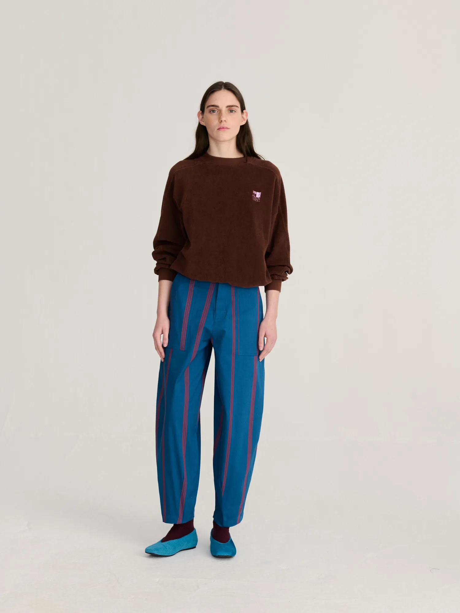 Bobo Choses Mystery BC terry sweatshirt mørkebrun XS øko
