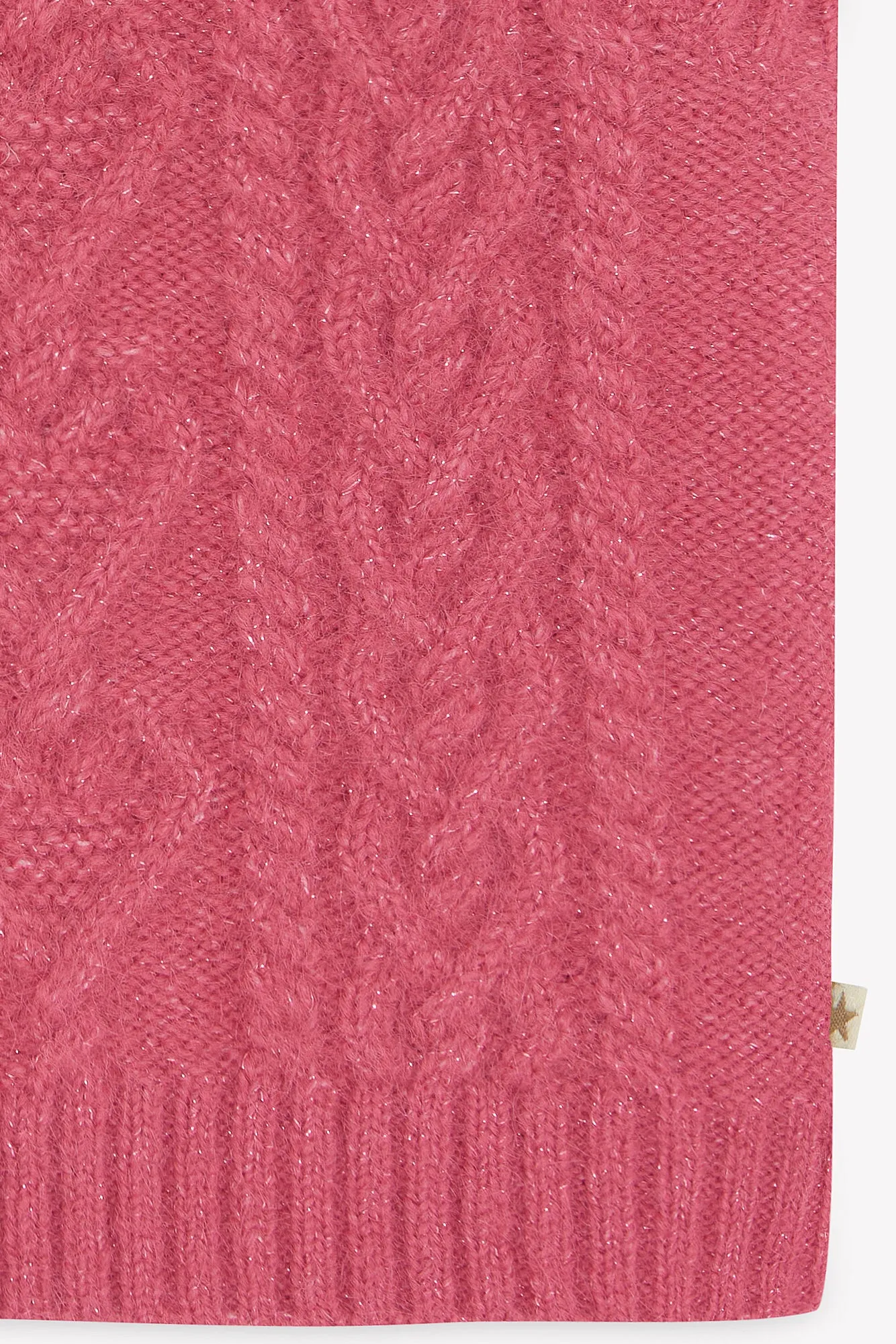 Bonton Lucia Rose Elizabeth strikvest rosa uld