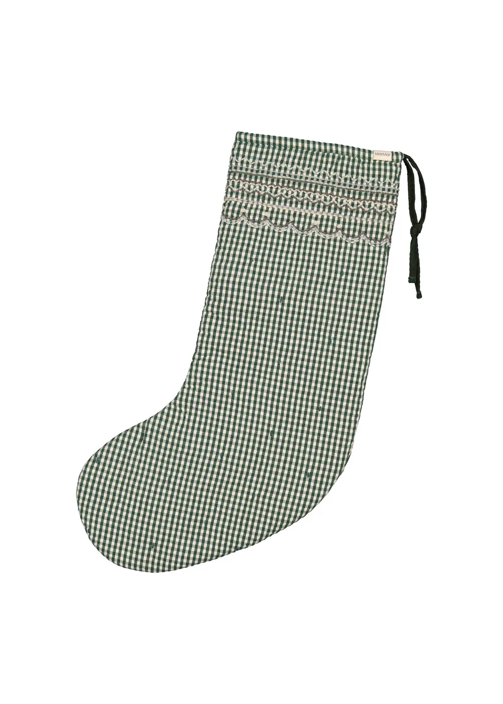 MarMar Christmas julesok Green Check ternet