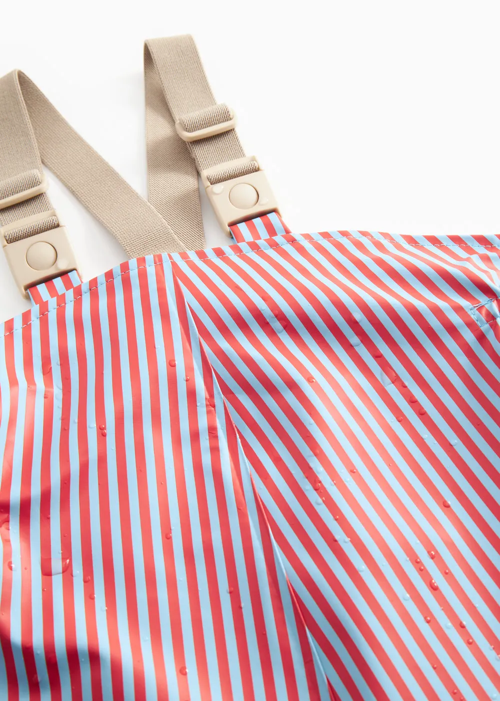 MarMar Copenhagen Oddy Set regnsæt Blue Red Stripes vandtæt