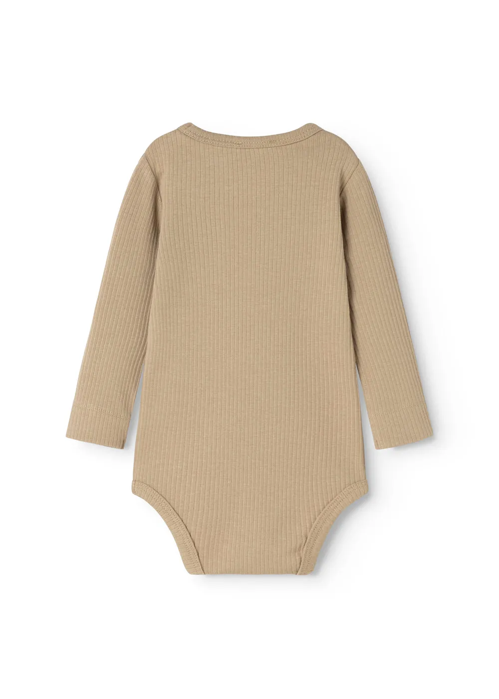 MarMar Copenhagen Plain Body LS bodystocking Muddy rib