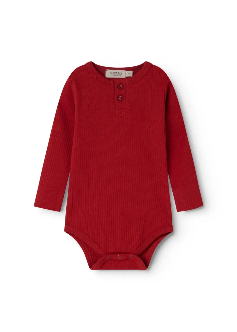 MarMar Copenhagen Body LS bodystocking Cherry rib