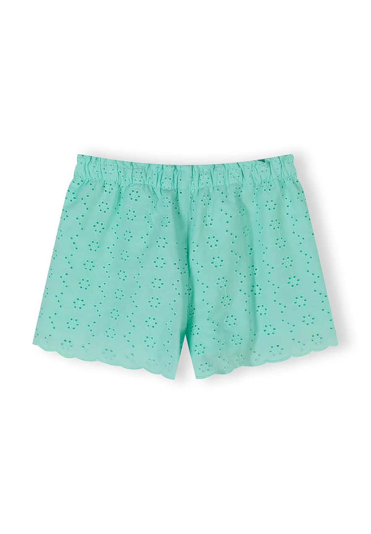 Minoti 44657 sæt lysegrøn top shorts