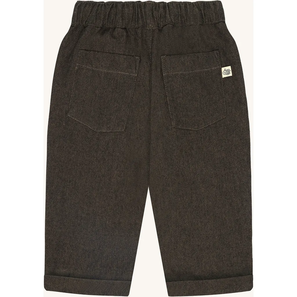 Hust & Claire HCJean Soft denim bukser black bomuld