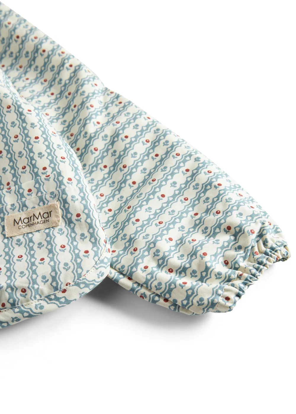 MarMar Copenhagen Apron LS spiseforklæde Floral Stripe langærmet