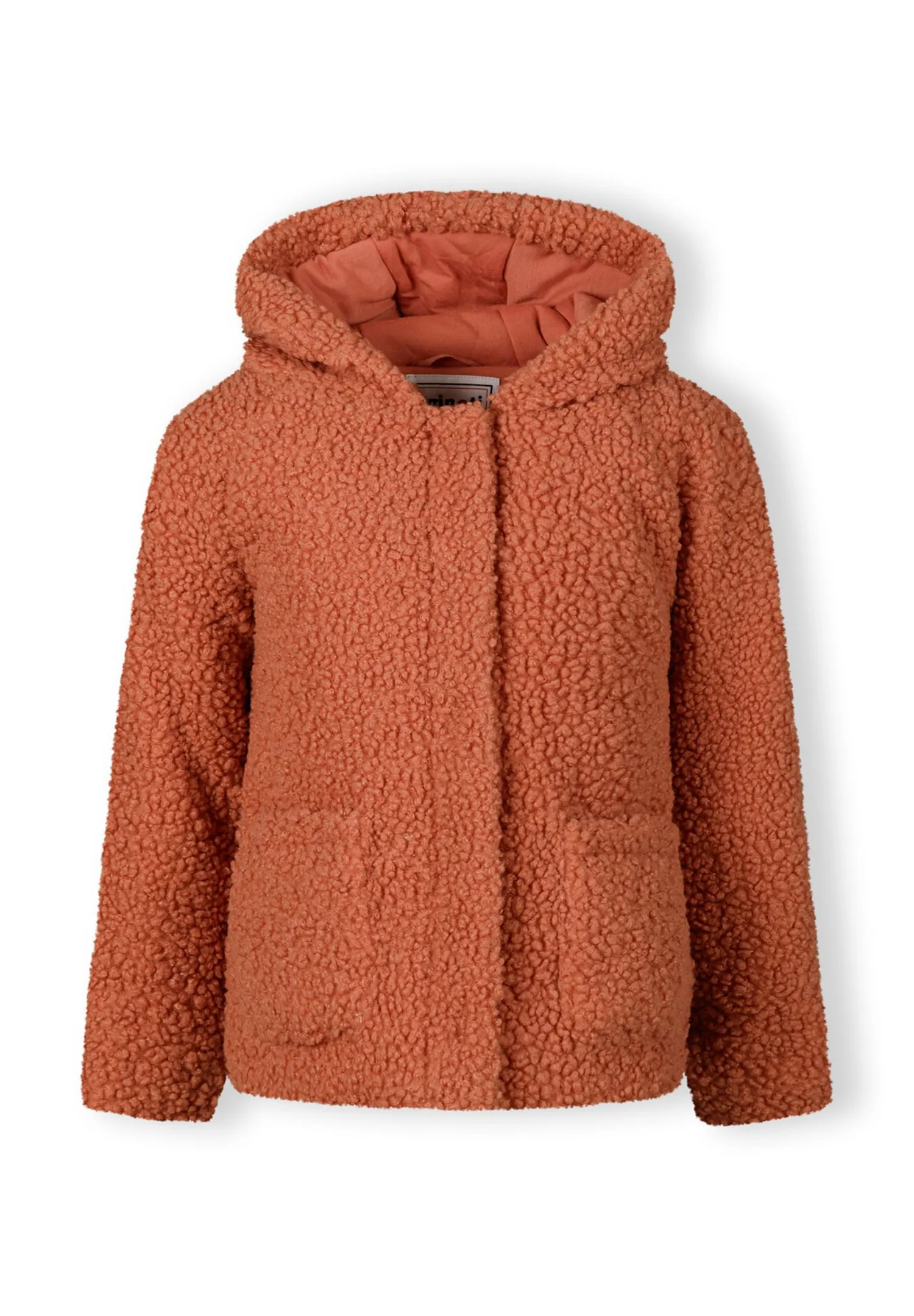 Minoti 43255 teddyjakke til piger rosa let foret