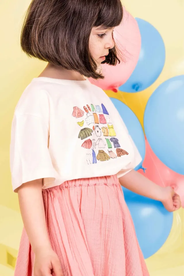 Bonton Livo T-shirt milk bomuld med print