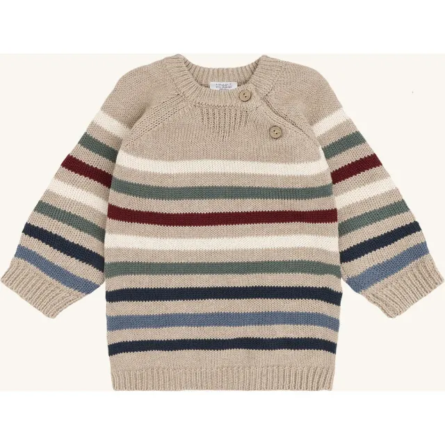 Hust & Claire HCPilou Knit Hike striktrøje beige økologisk