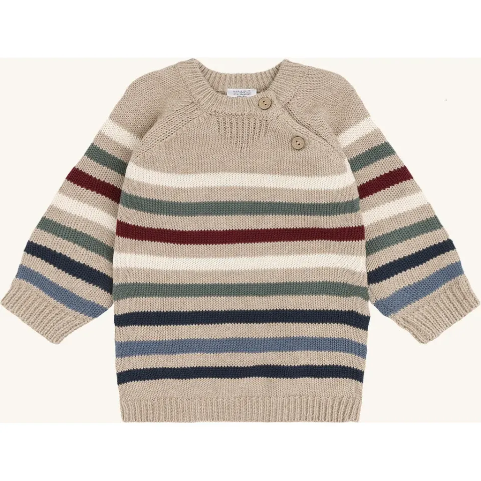 Hust & Claire HCPilou Knit Hike striktrøje beige økologisk