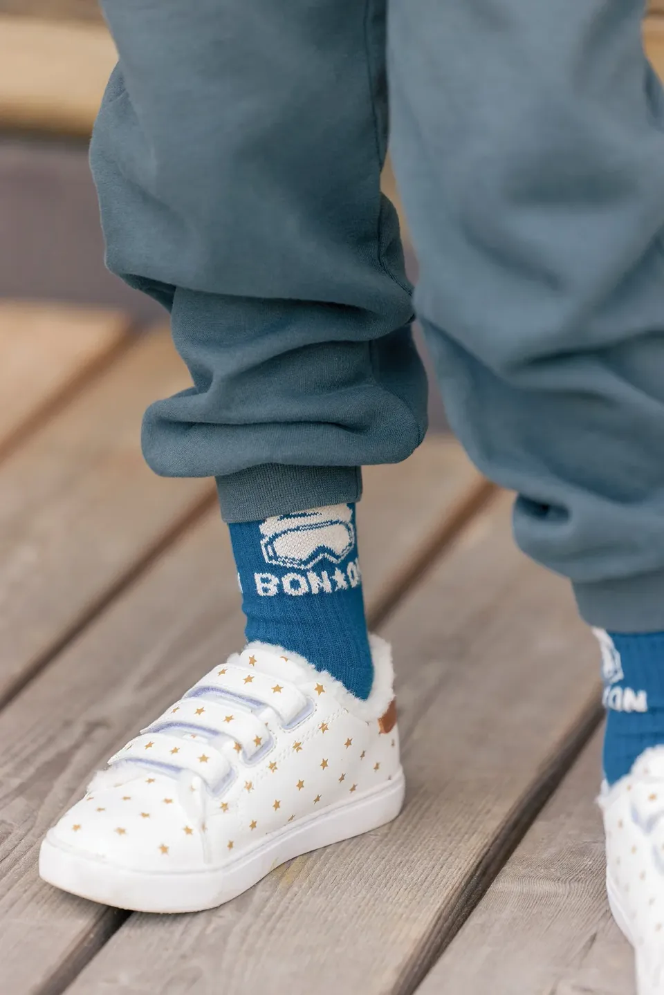 Bonton Winter strømper blå nordic 2-pak