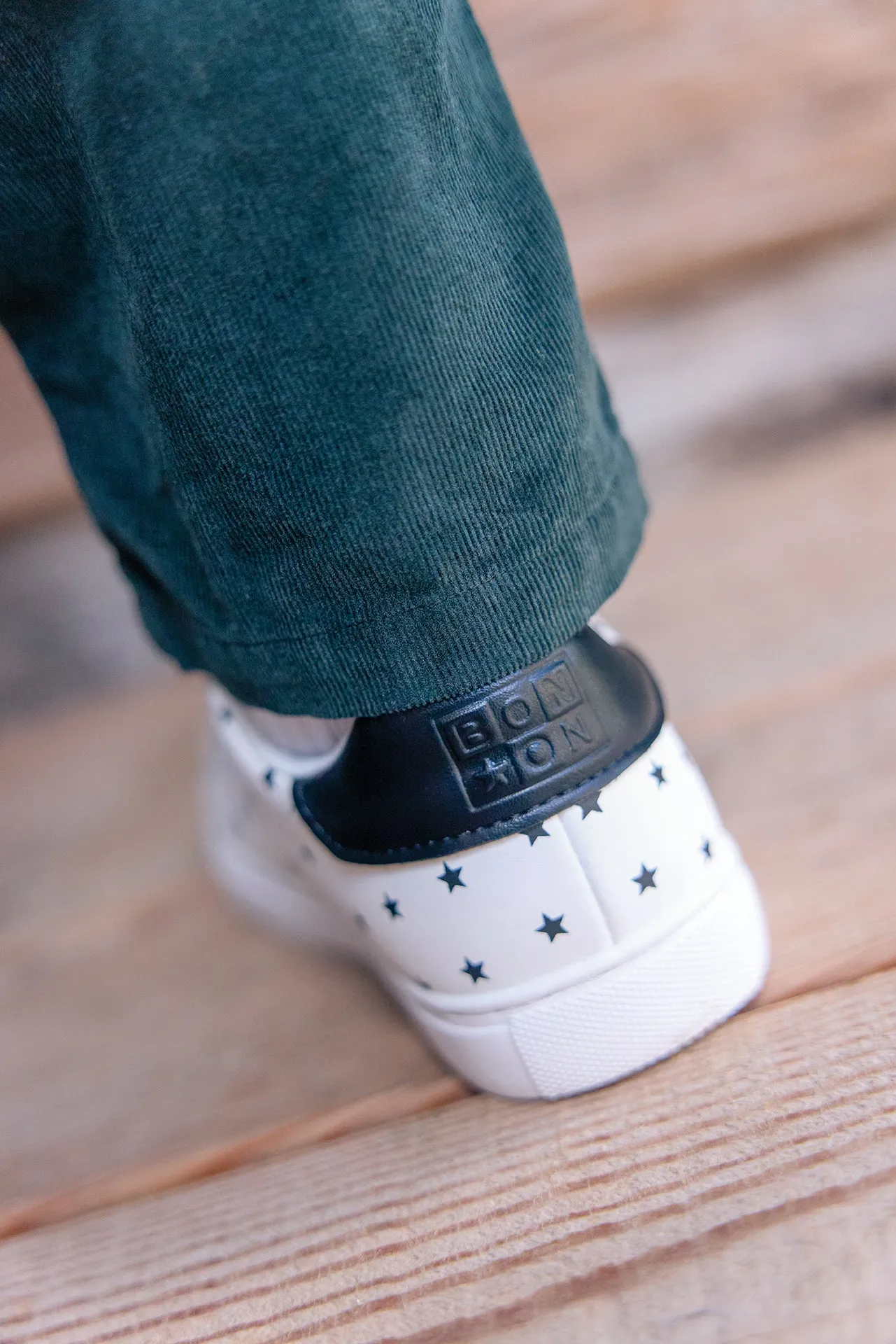 Bonton Basil sneakers 27 sort læder stjerner