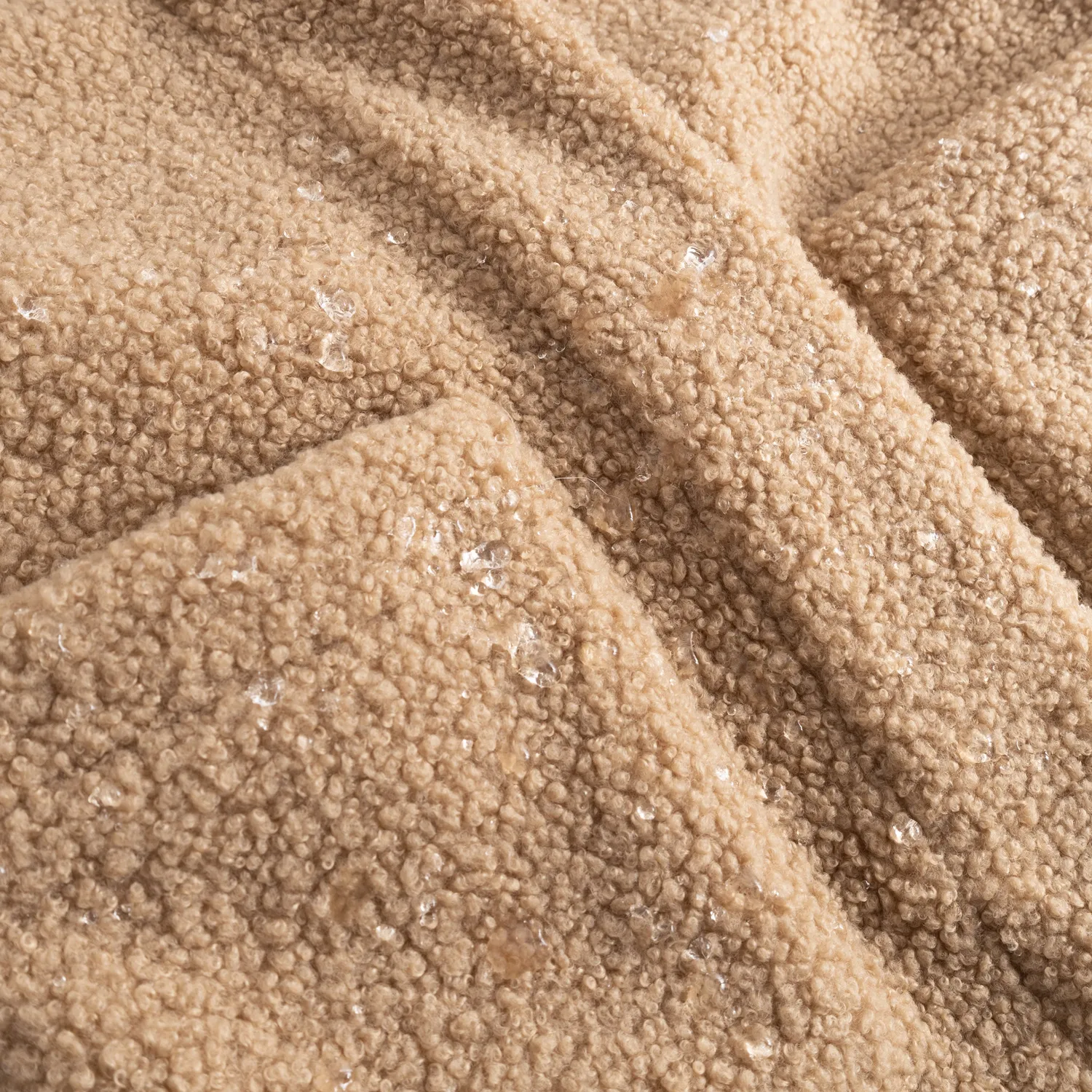 MINI A TURE MATCAYKAS sherpa jakke Travertine beige vandtæt