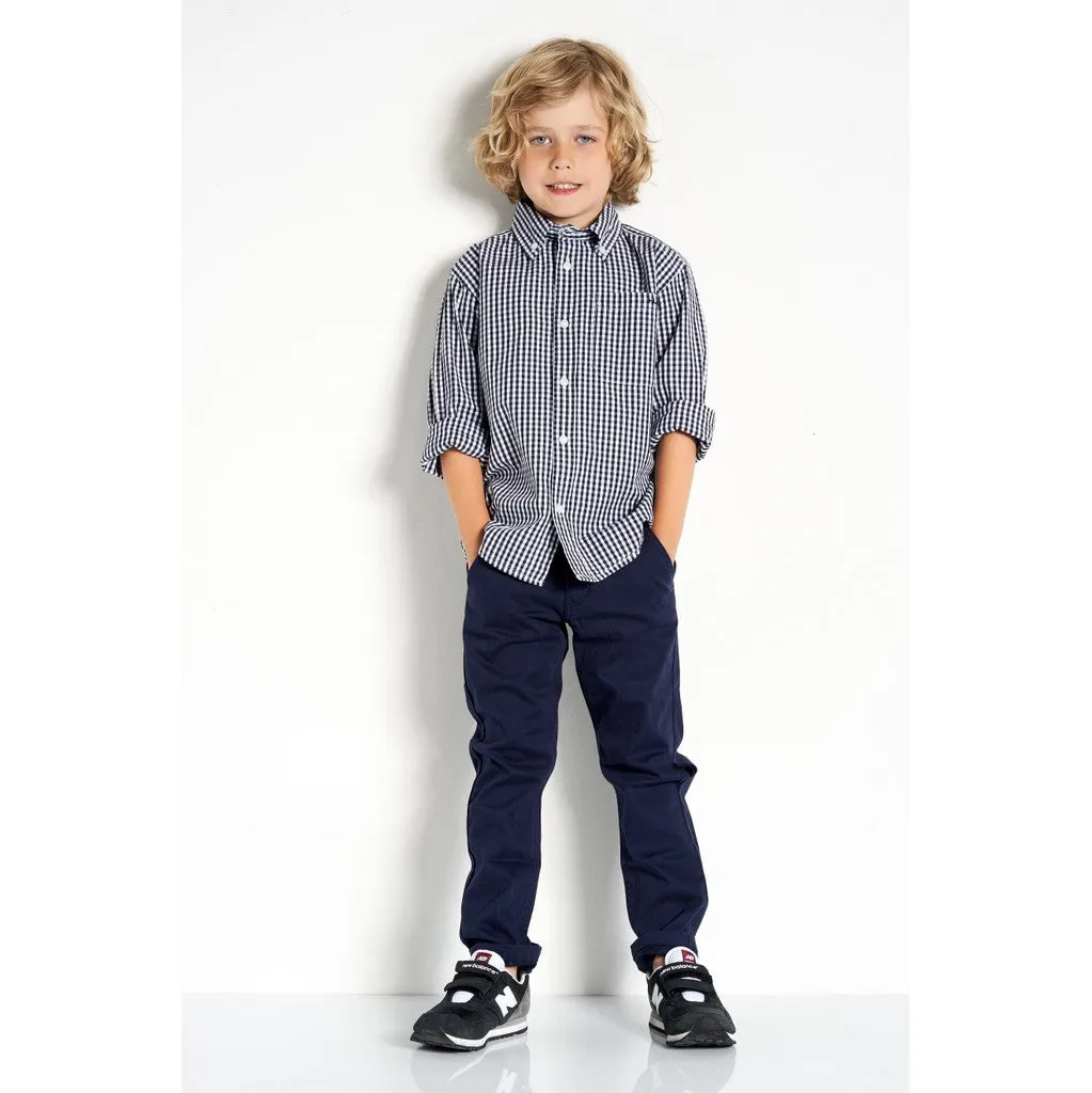 Hust & Claire HCTristan bukser Navy bomuld stretch