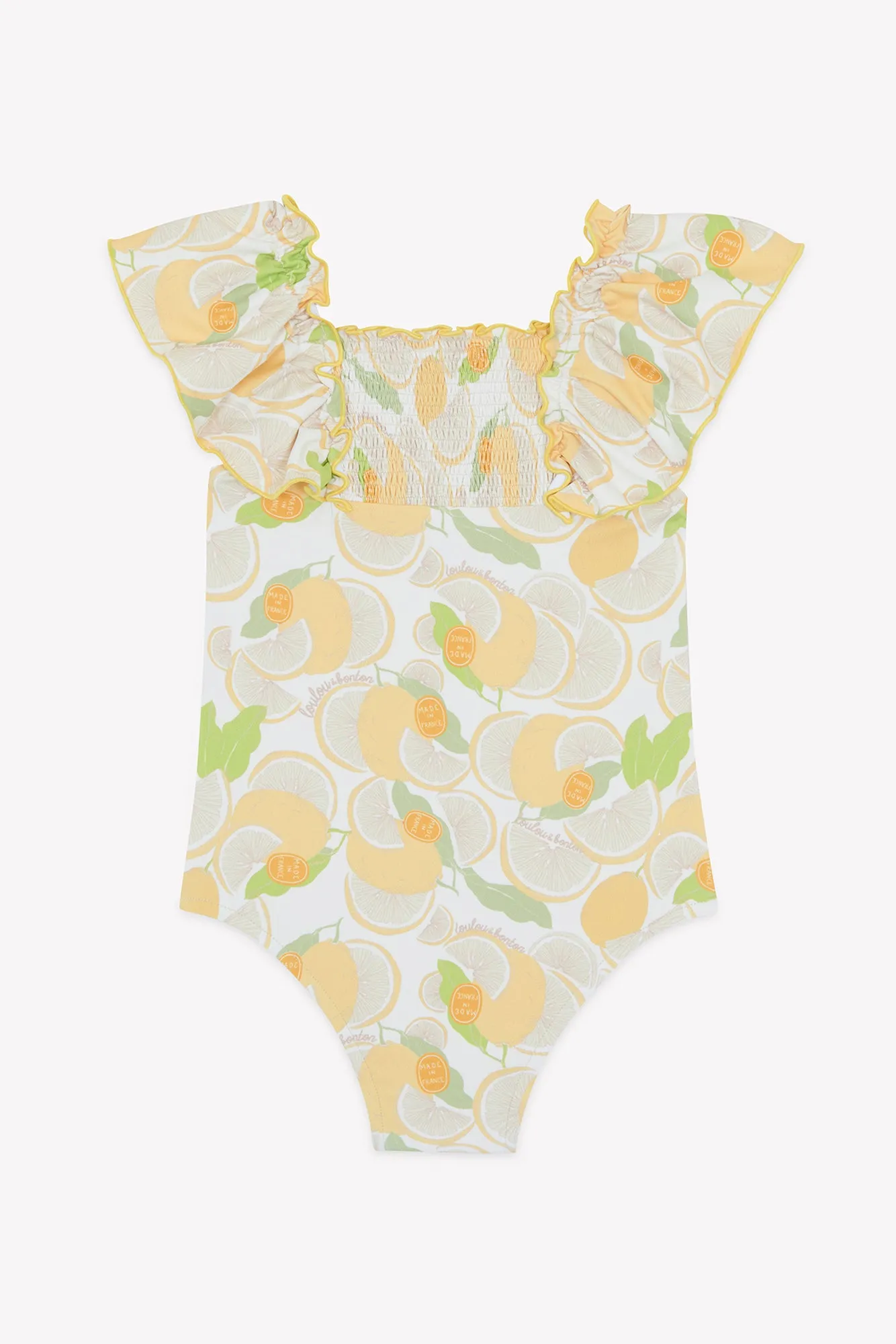 Bonton Nada Limone badedragt citron 1-delt 2-14Å