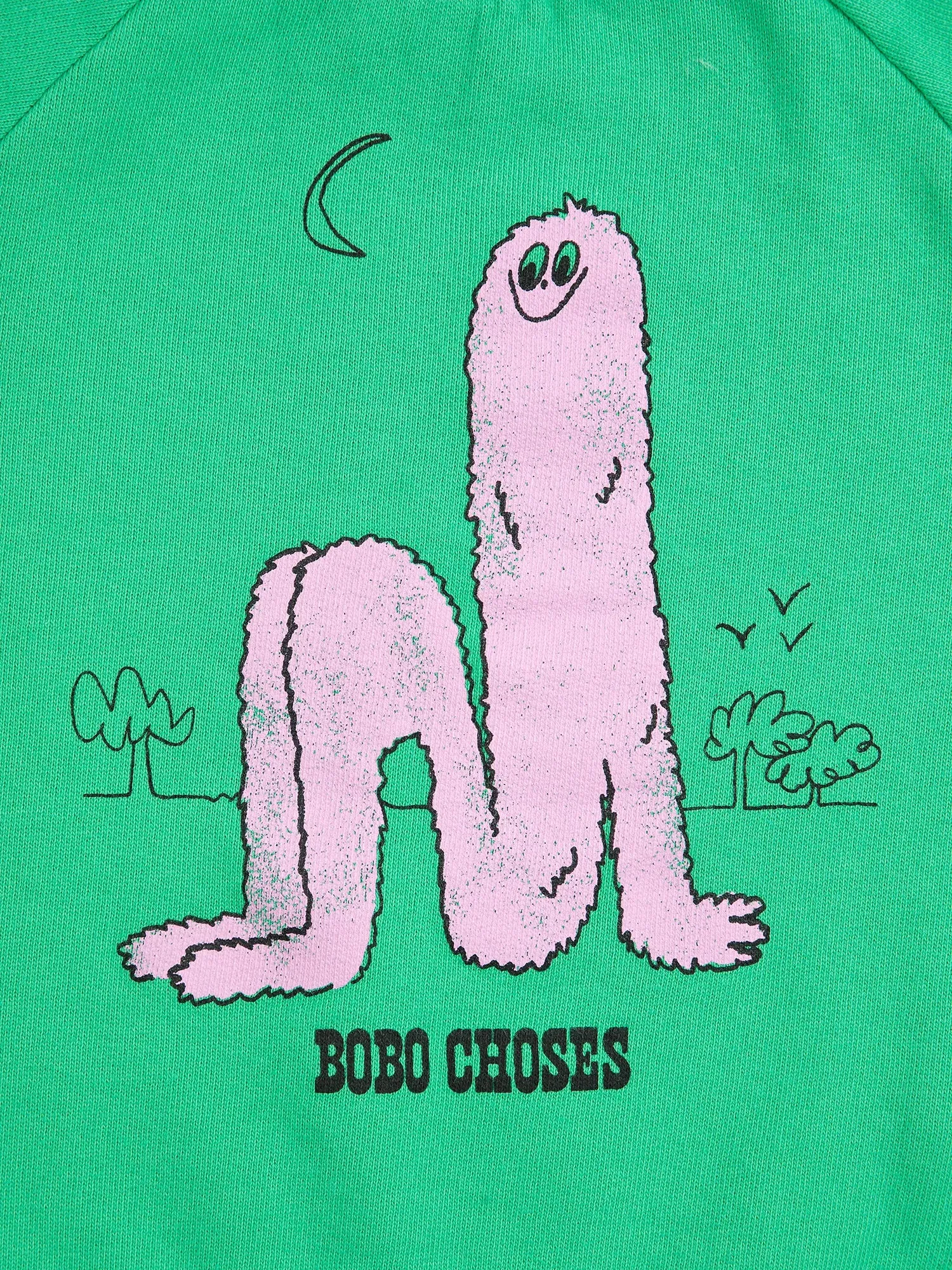 Bobo Choses Long Pinky Puff sweattrøje grøn økologisk