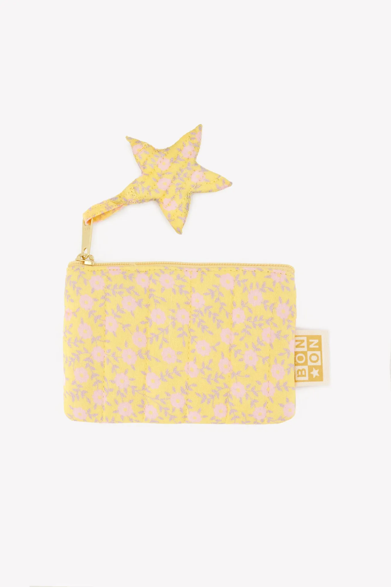 Bonton Ivy Foulfleur mini pung gul blomstret bomuld