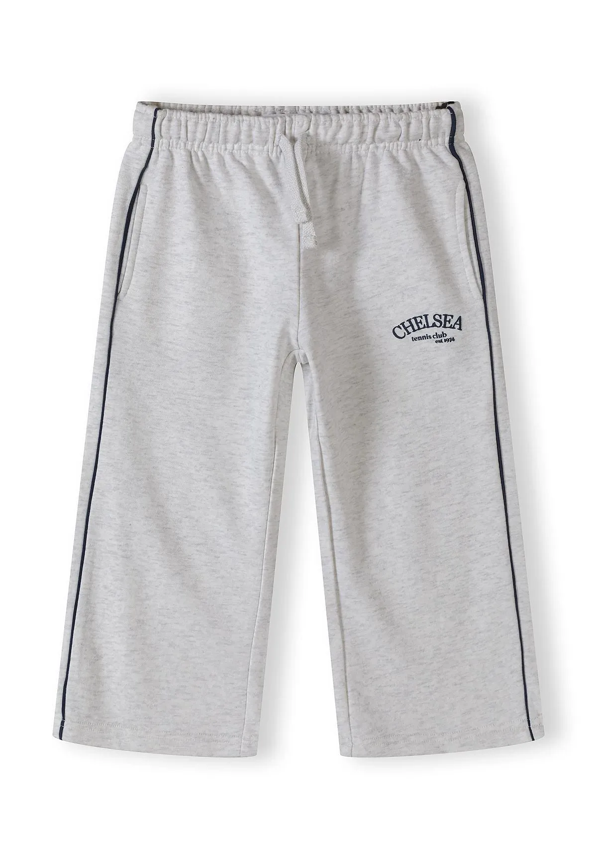 Minoti 44756 joggingdragt til piger gråmeleret fleece