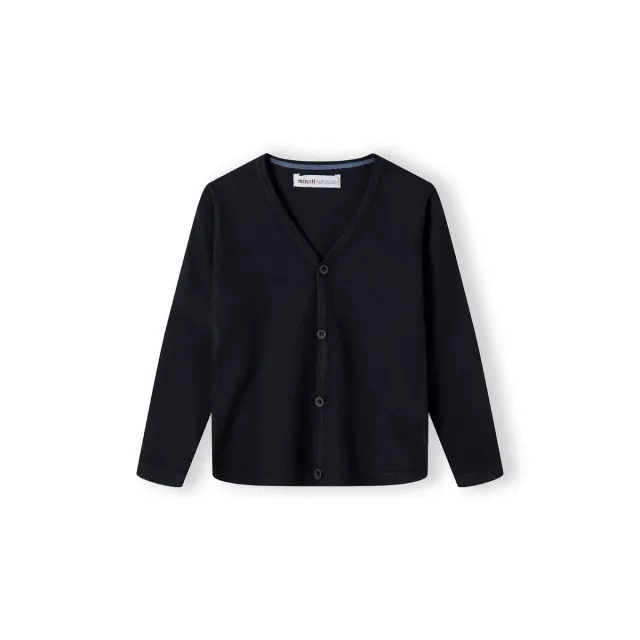 Minoti 43905 cardigan til drenge mørkeblå finstrik
