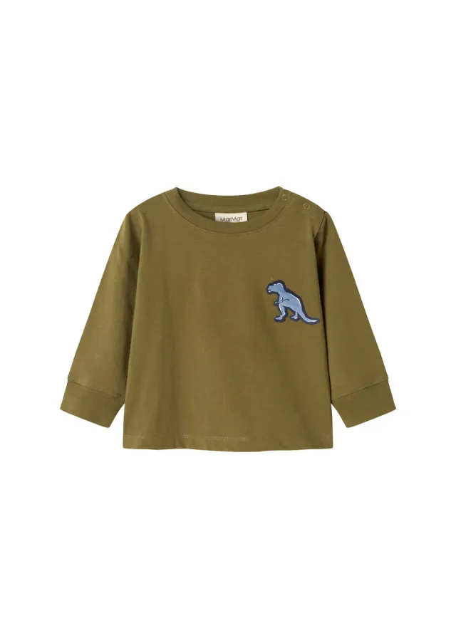 MarMar Tad B LS T-shirt Dino Patch bomuld