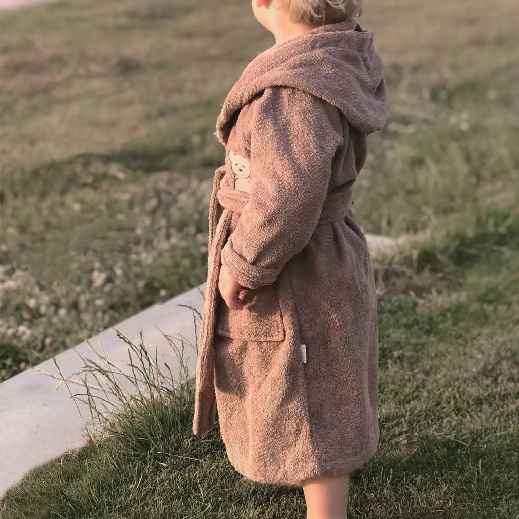 Petu Petu Livo badekåbe Teddy bomuld til børn