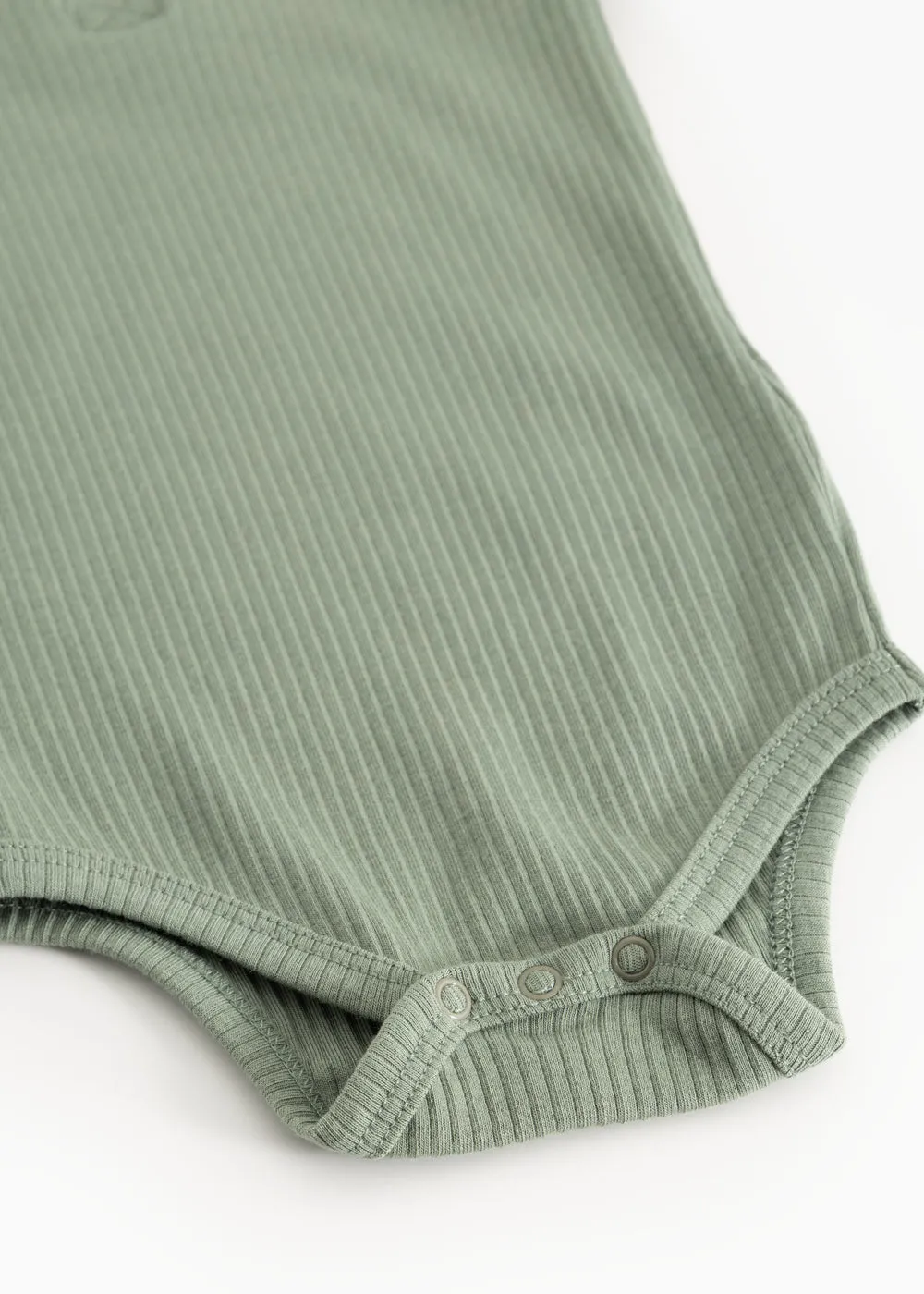 MarMar Body LS bodystocking Frosted Green rib