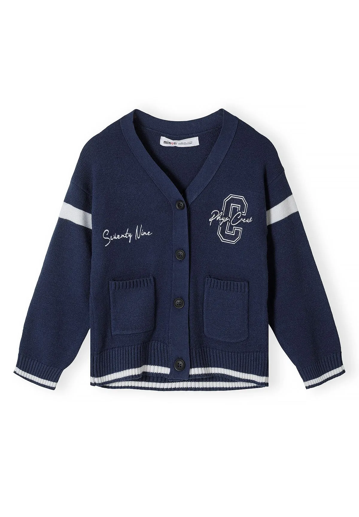 Minoti 45844 strikcardigan til drenge marineblå med 97