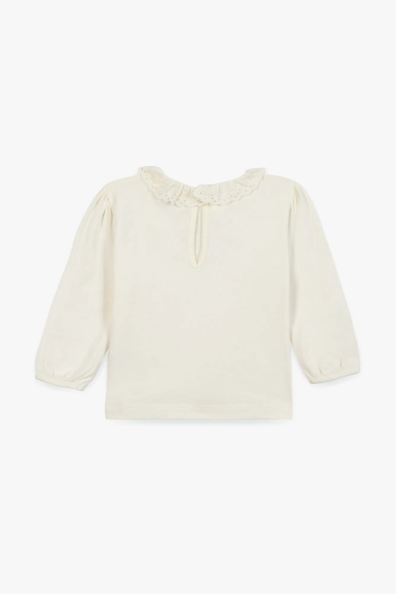 Bonton Miel Ecru T-shirt ærmer ecru bomuld 2A