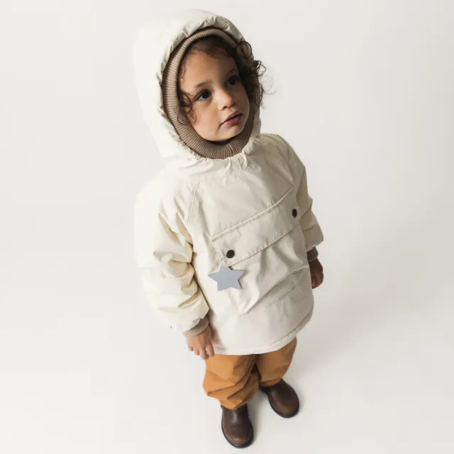 MINI A TURE Babywen vinteranorak Angora Cream fleece