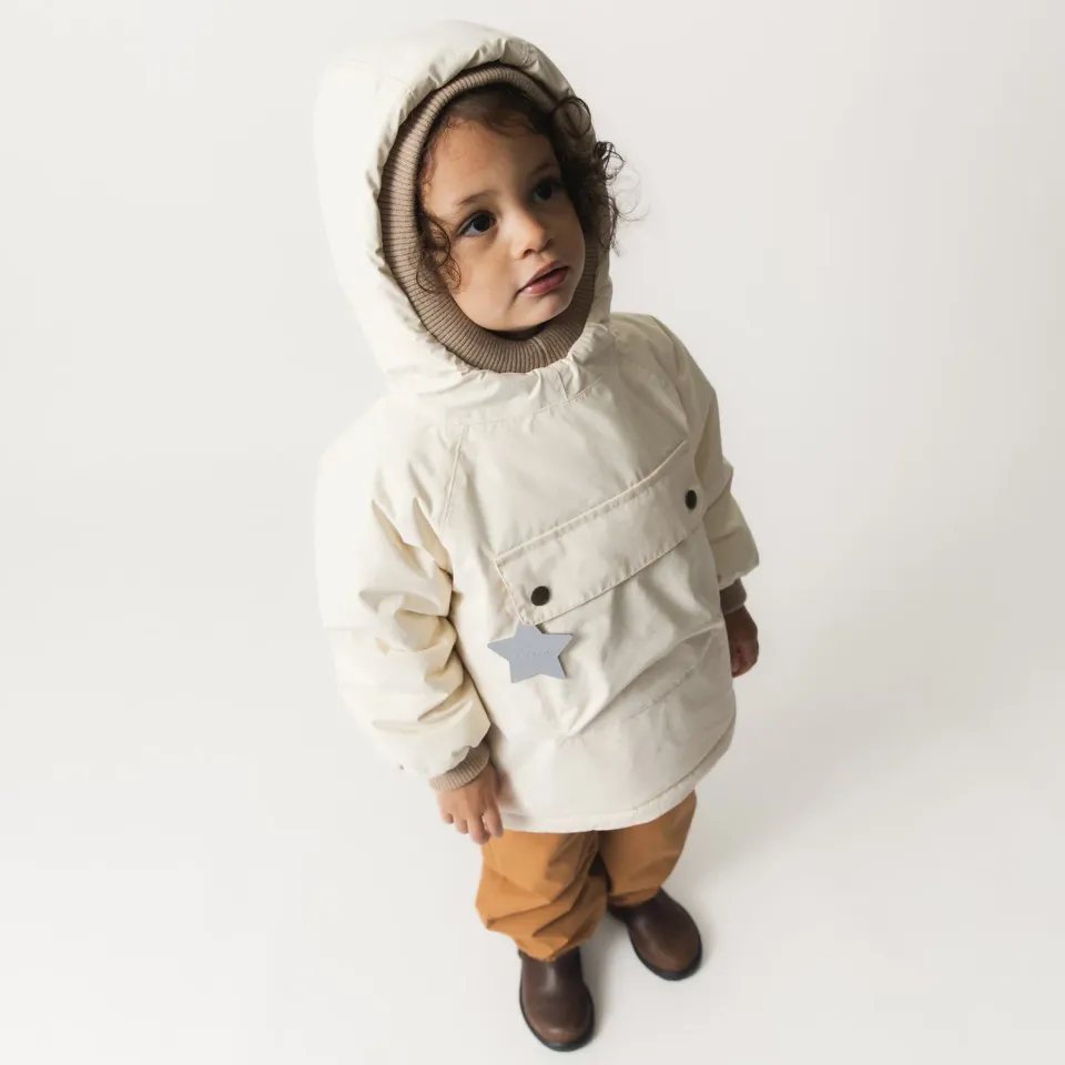 MINI A TURE Babywen vinteranorak Angora Cream fleece
