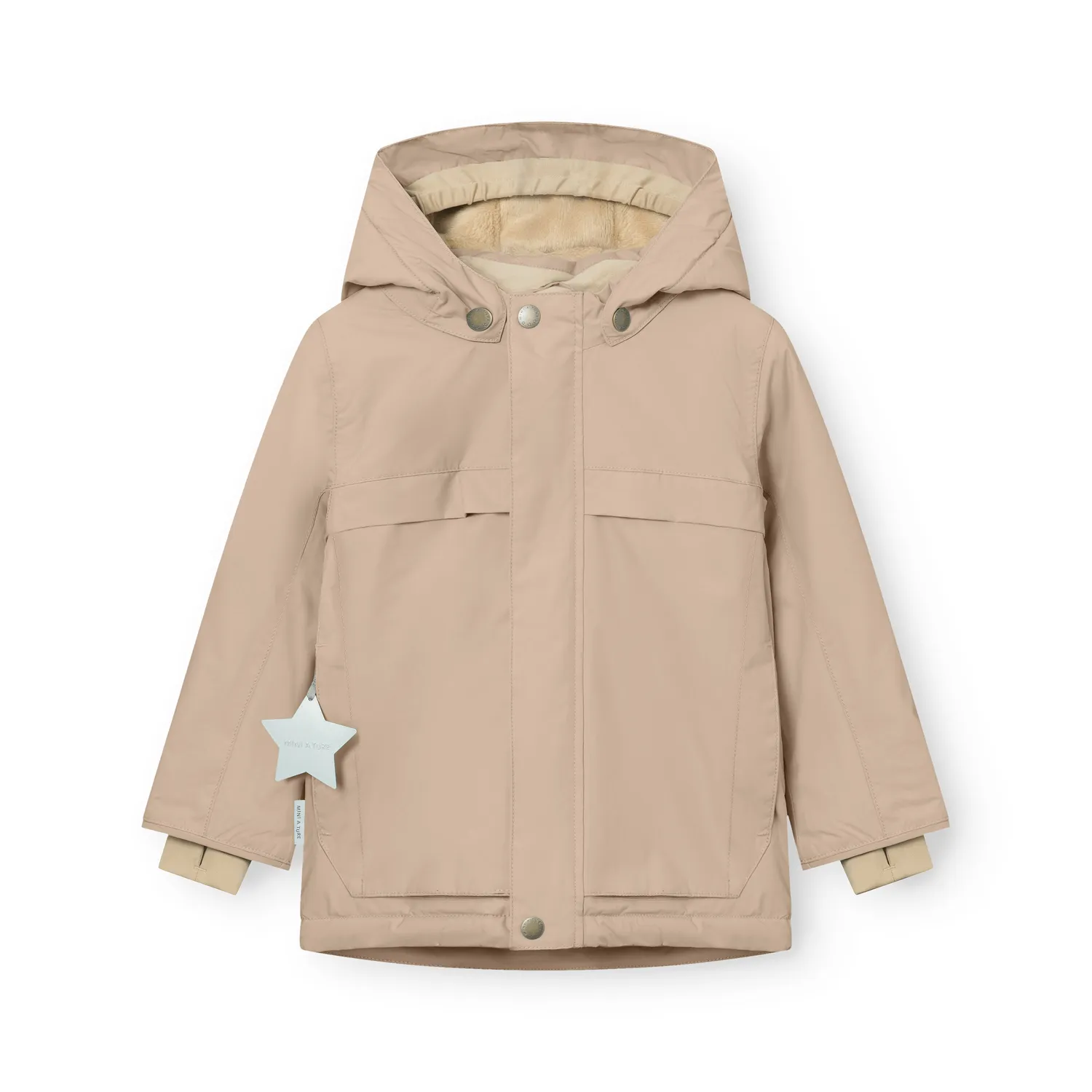 MINI A TURE Matwaldo vinterjakke 2y/92cm beige fleece