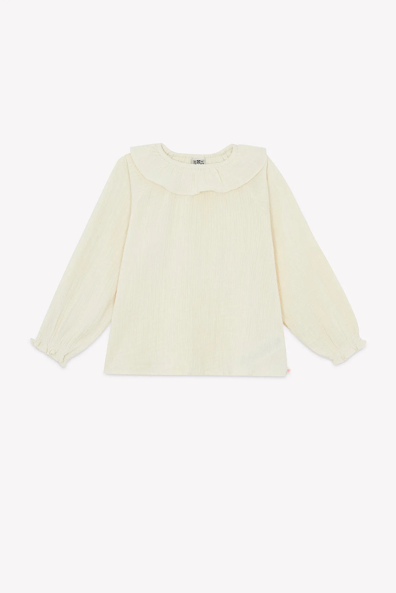 Bonton Solange Ecru bluse ecru bomuldsgaze