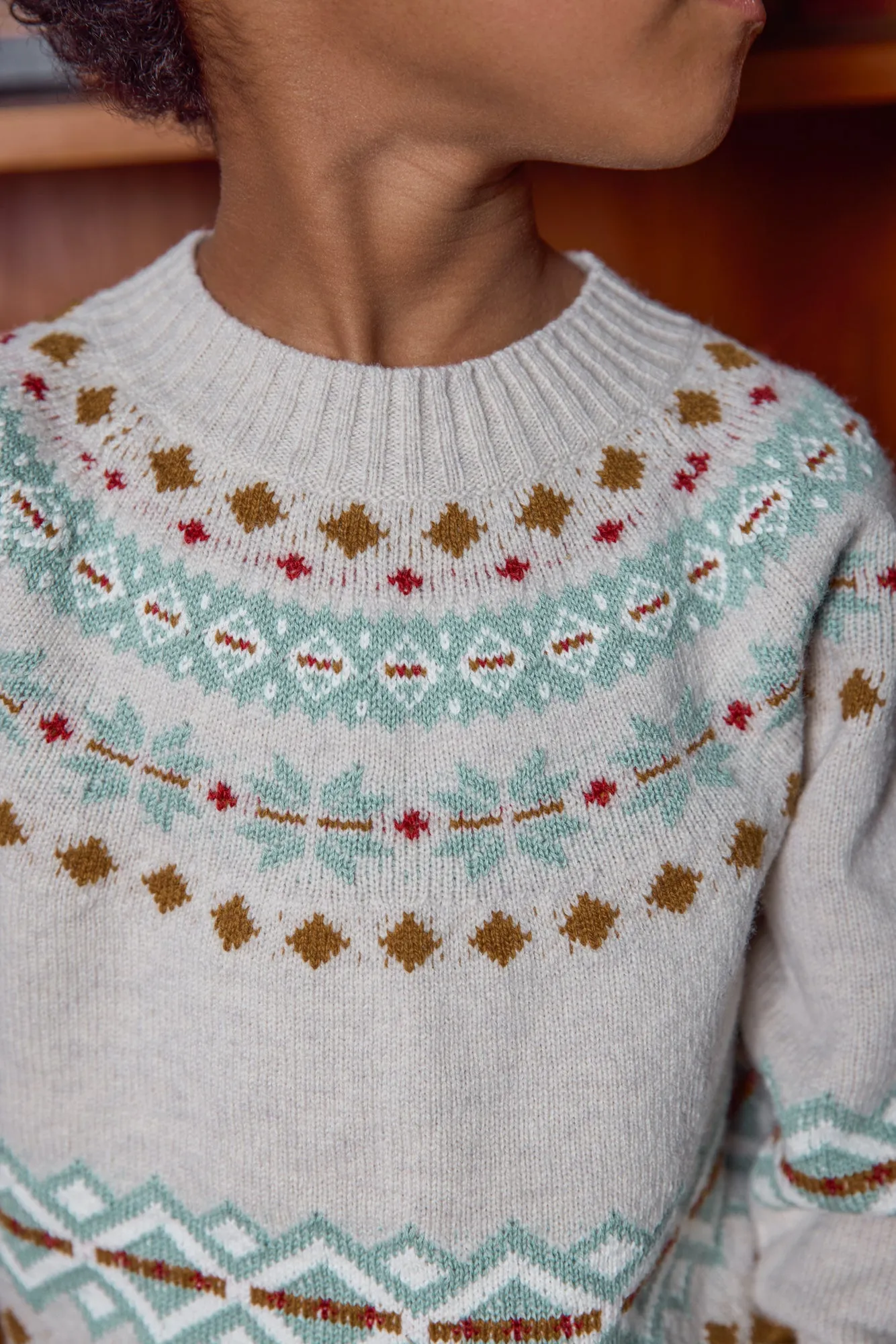 Bonton Milton Scone pullover 2A jacquard uld