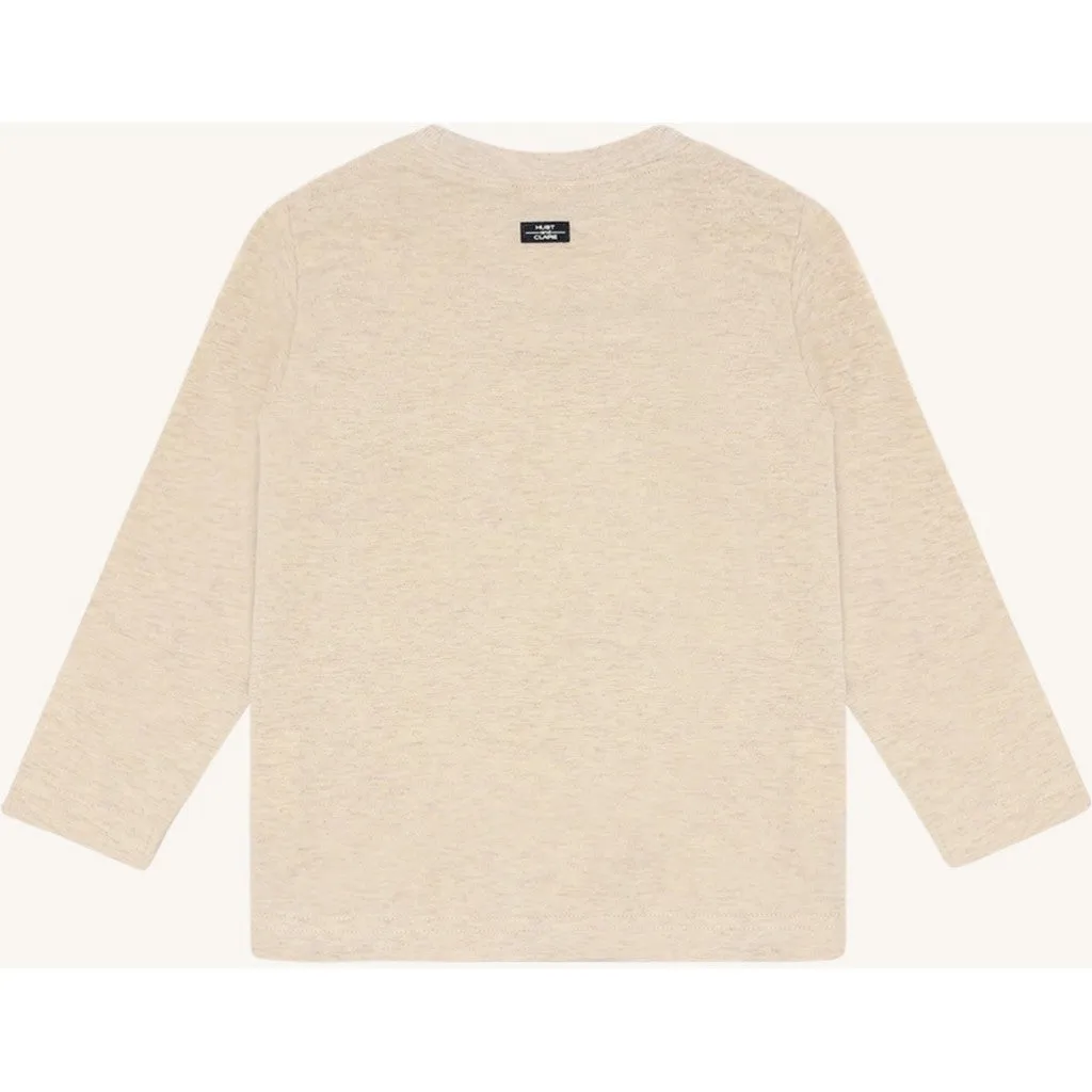 Hust & Claire Anton Hippo bluse Wheat Melange økologisk