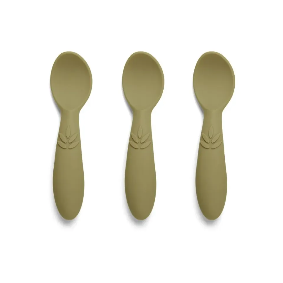 nuuroo Ella silikone skeer 3-pak Olive green 10,5 cm
