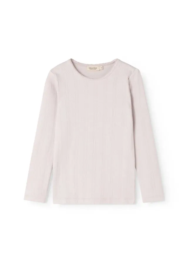 MarMar Copenhagen Tamra t-shirt Violet Dust pointelle