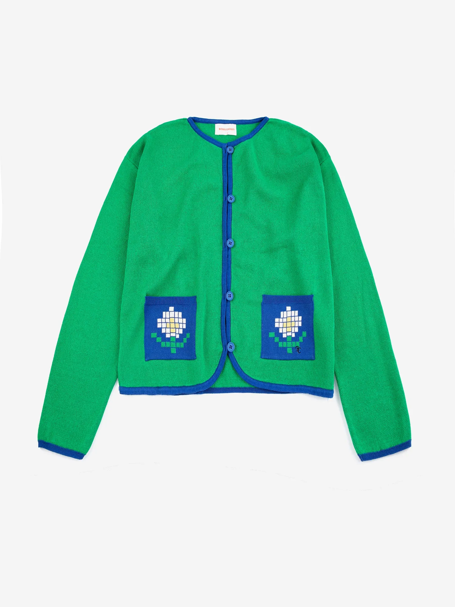 Bobo Choses Pixel Daisies cardigan S bomuld