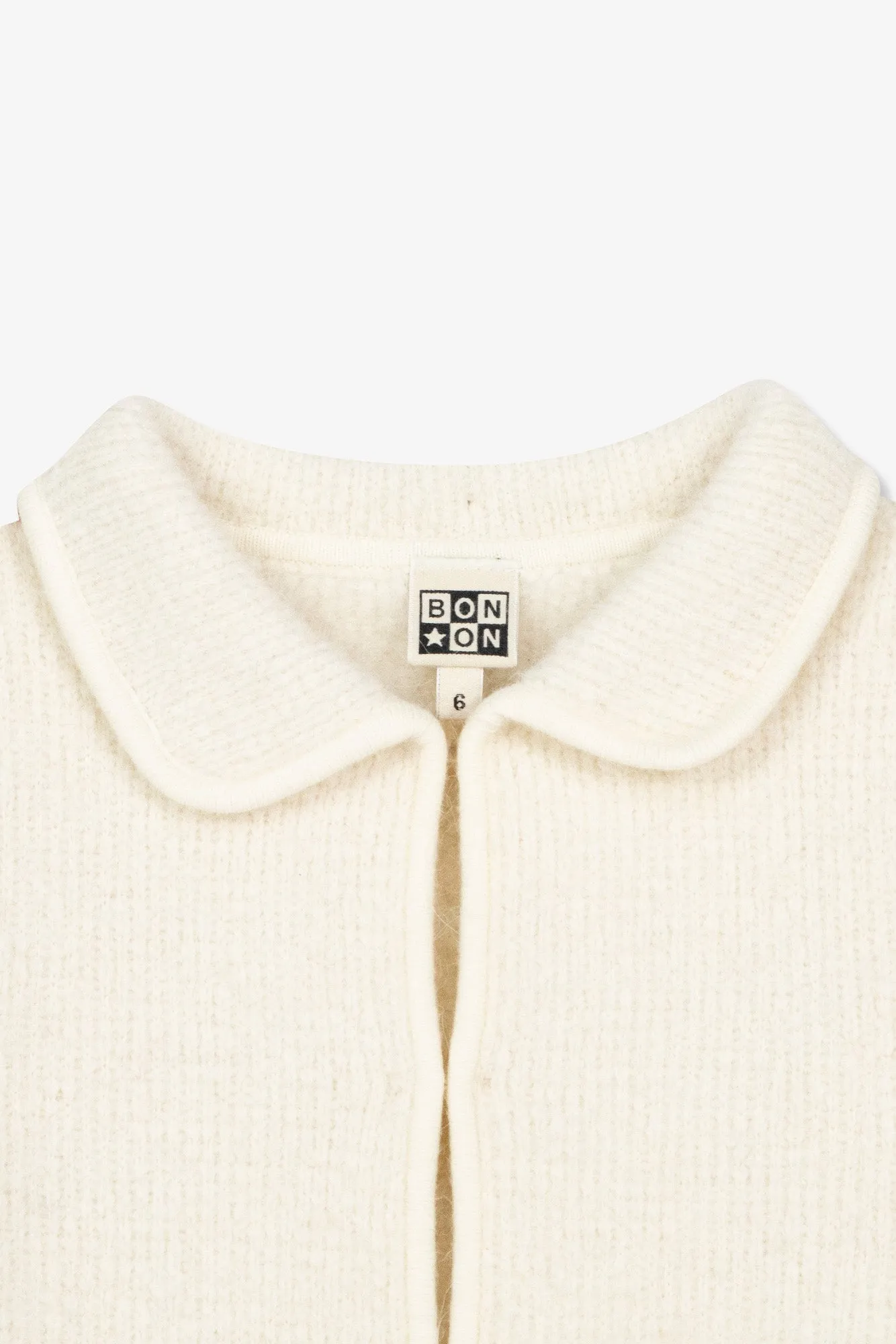 Bonton Pearl Milk Alpaga cardigan uld str 2-14 år