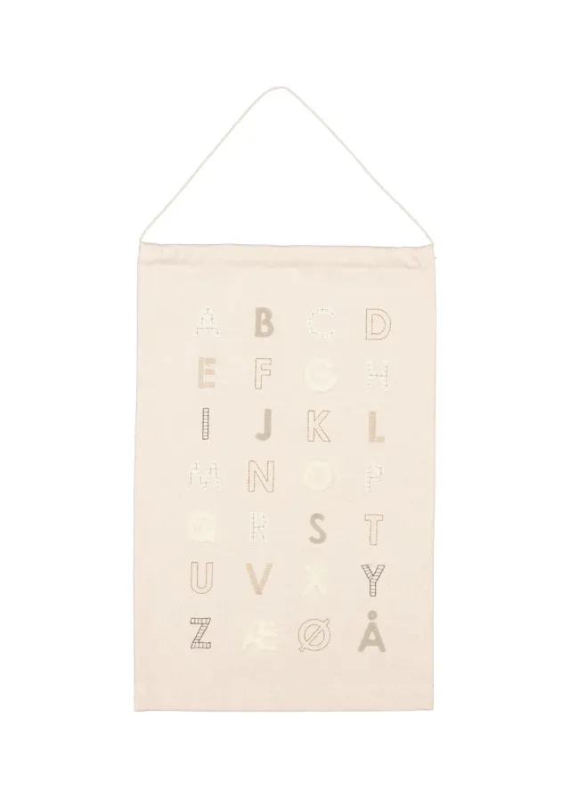 MarMar ABC Poster plakat Natural dansk
