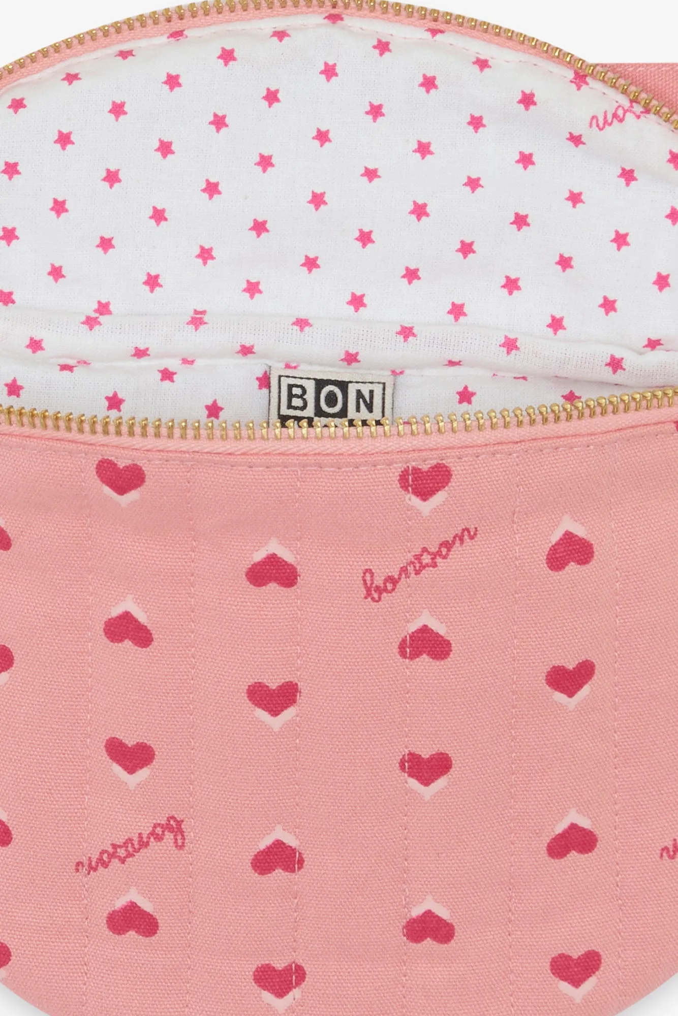 Bonton Blossom bæltetaske hjerter bomuld TU